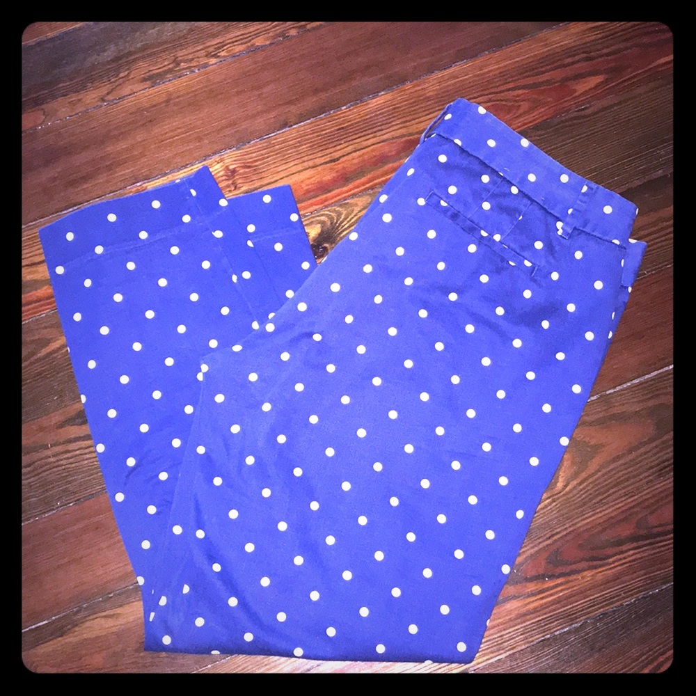 {jcrew} polka dot pants